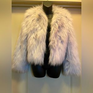 Zara Faux Fur jacket size S
